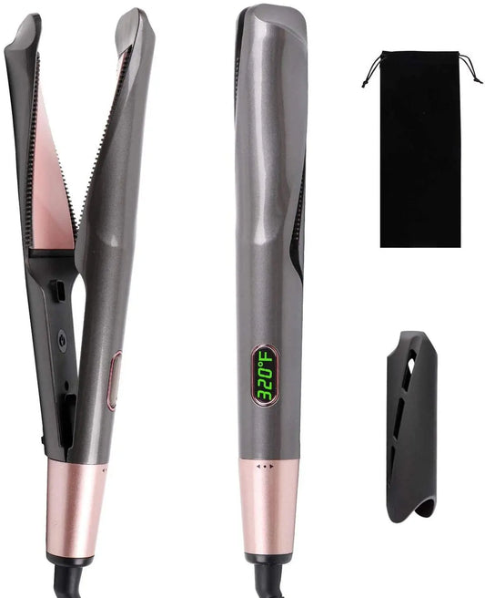 Straightener and curler in one