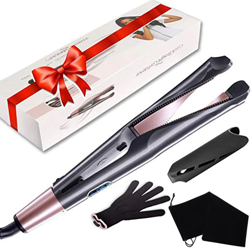 Straightener and curler in one