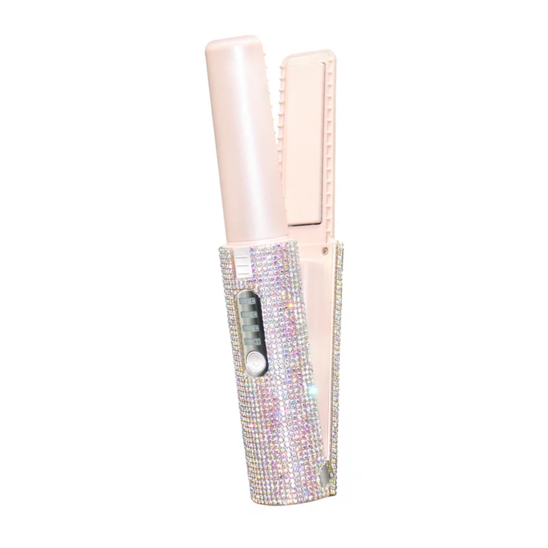 Multifunctional hair straightener with comb