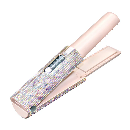 Multifunctional hair straightener with comb