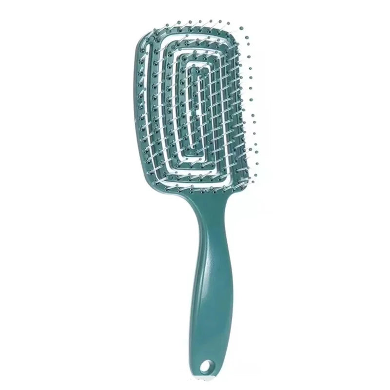 Flexible massage comb